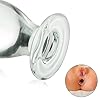Glas Dildo Buttplug Kristall Analplug Glasplug Sexspielzeug Anfänger Analspielzeug für Frauen Männer Masturbation G-Punkt Stimulation Butt Plug Penis Sex-Toys (5.7x11.5 cm) #4