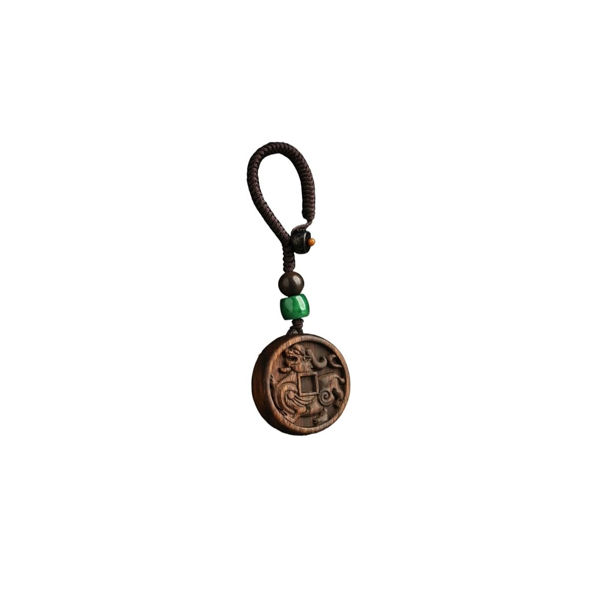 Llavero Brunei Agarwood Pixiu llavero de coche adornos, colgantes de madera for hombres y mujeres, colgantes de regalo, adornos for mochila, decoraciones Llaveros Para Llaves De Coche