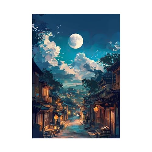 Toile non tissée paysage pour habiller un grand mur vide sans cadre 70x90cm