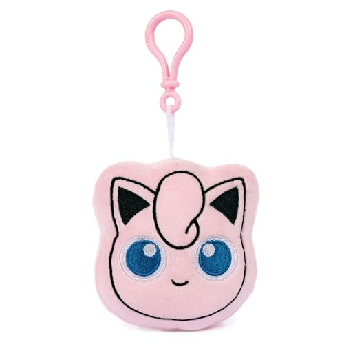 Image of Mirada Pokemon Jigglypuff Bagclip Soft Plush Toy - 12cm | Official Licensed Stuffed Keychain for Kids & Fans | Cute & Lightweight | Ideal Gift for Birthday /Christmas /Diwali