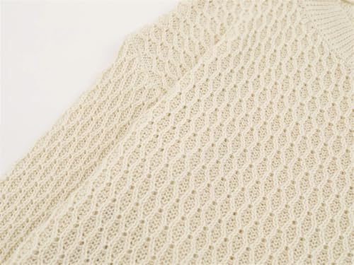 Men’S Solid Color Knitted Pullover Sweater Simple Loose Crew Neck Long Sleeve Casual Autumn Winter Top3