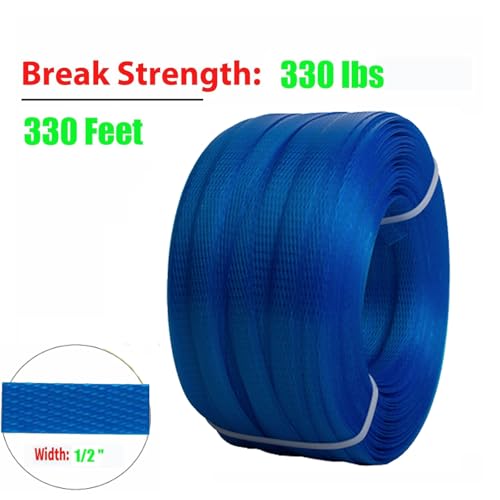 Packaging Strapping Kit - Pallet Poly Tensioner Tool Sealer, Banding Tool, 4000" Length x 1/2" Wide PP Belt, 100 Metal Seals for Packing and Shipping by Palmarosa - Image 3