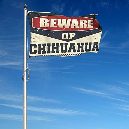 Drapeau Chihuahua original : idée cadeau cool pour extérieur et man cave