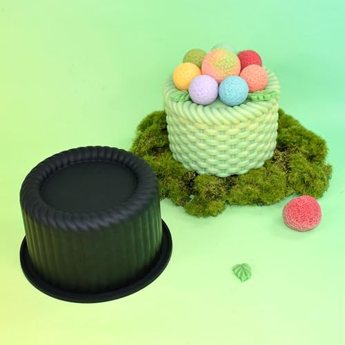 Molde molde de silicona para hornear con diseño cesta de flores miniatura 5