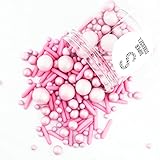 Super Streusel Ballerina | Rosa Back Deko Streusel Rosa Streusel zum Dekorieren und verzieren | BPA Freie Dose | Ohne AZO Farbstoffe | Hergestellt in Deutschland| (90g)