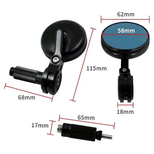 Espejo retrovisor moto CNC 22mm para manillar universal 2