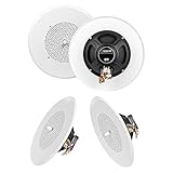 OSD C1090 Commercial 8' Ceiling 70V Speaker w/Volume Control 70/25V Transformer (3-Pack)