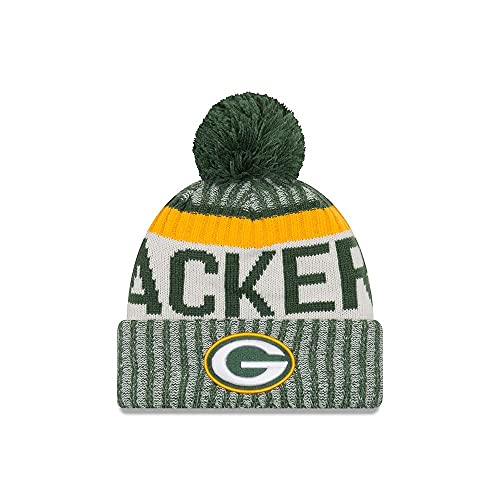 Bonnet en tricot NFL Green Bay Packers New Era parfait pour l'hiver en ville