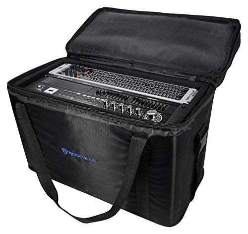 Rockville RRB50 5U Rack Bag Double-Sided 12' Depth, 800D Ballistic Nylon, Removable Rack Case...