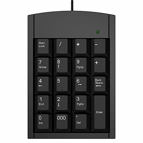 Numeric Keypad USB Portable Number Pad for Laptop Desktop PC 19 Key New