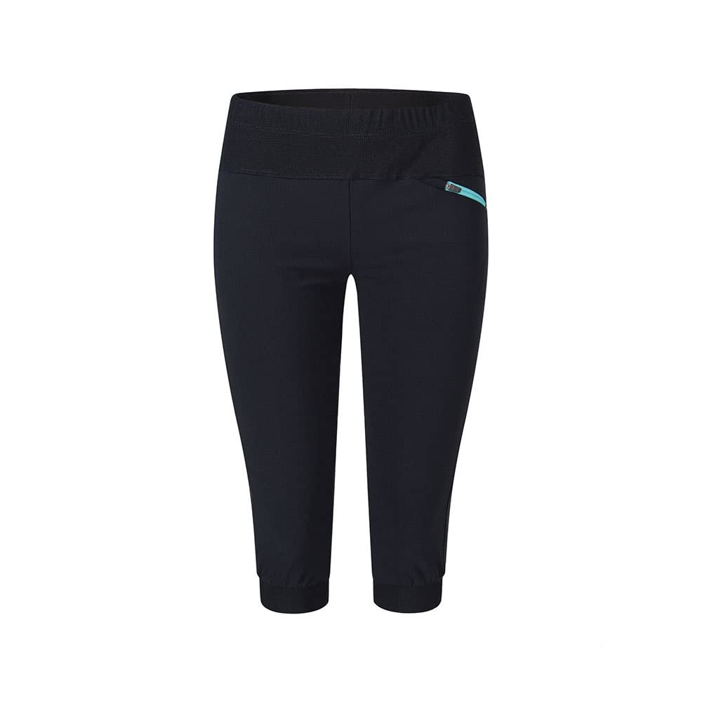 MONTURA Sound 3/4 Pants Donna MPTR36W 9028 Colore Nero Care Blue Pantaloni 3/4 Ideali per attività Sportiva Outdoor Come Trekking Arrampicata e Fitness XS