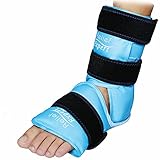 Relief Expert Ankle Foot Ice Pack Wrap for Injuries Reusable Gel Cold Pack with Cold Compression Therapy, Instant Pain Relief for Achilles Tendonitis, Plantar Fasciitis, Foot Heel - Soft Plush Lining