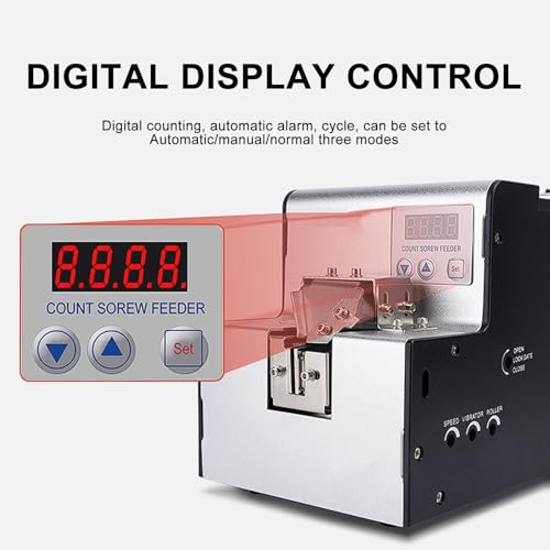 Dispensador automático de tornillos eléctrico con función de conteo y panel digital 7