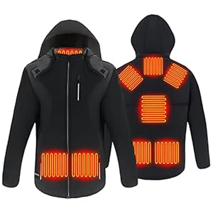 YOYI YOYI Beheizte Weste / Jacke USB Aufladung für Männer und Frauen Heizung Körperwärmer Gilet Temperatur einstellbar…