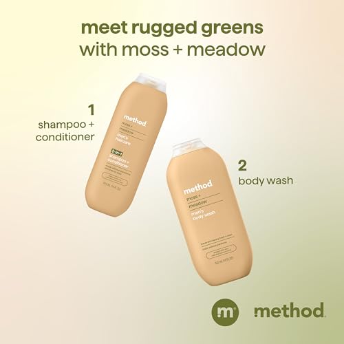 method men 2-in-1 Shampoo and Conditioner, Moss + Meadow, 14 fl oz - image 8
