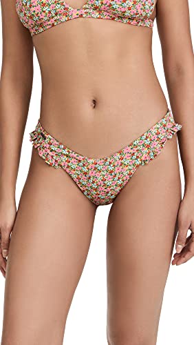 Maaji womens Cheery Blossom Voyage Ruffle Bikini Bottoms, Yellow, Medium US