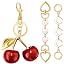 Db 3pcs White Heart Moon Red Cherry