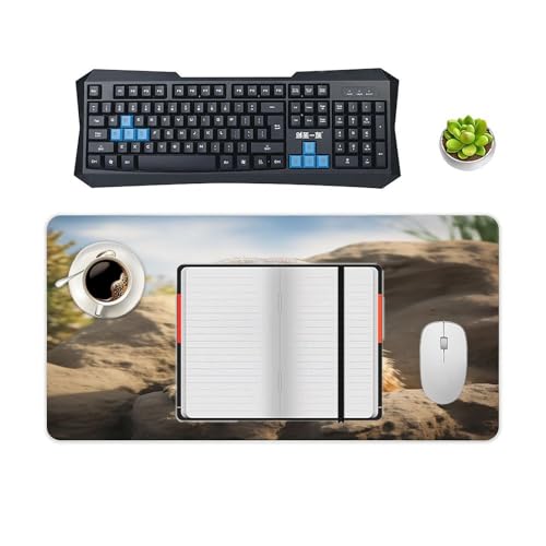 Meerkat Animal Desk Pad para Oficina y Casa, Antideslizante miniatura 4