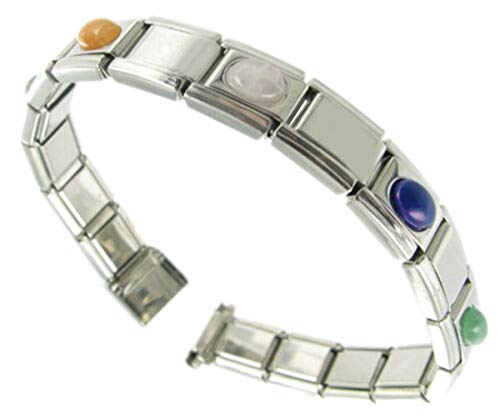 Correa de reloj elástica de 9-12 mm Speidel con piedras de colores