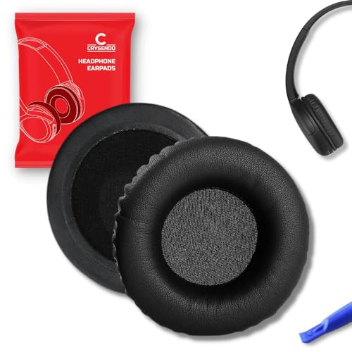 Image of Crysendo 70mm Headphone Cushion Protein Leather Cushion | Compatible with Sennheiser HD 250BT Ear Cushion | 1.5cm Thick Replacement Headphone Ear Pads