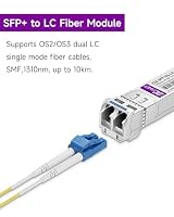 10GBASE-LR SFP+ Transceiver, 10G SFP+ auf LC Single-Mode-Fasermodul, kompatibel mit Cisco SFP-10G-LR, Ubiquiti UniFi UF-SM-10G, Mikrotik S+31DLC10D, Meraki, Netgear, D-Link und mehr, 4 Stück – Ansicht 2