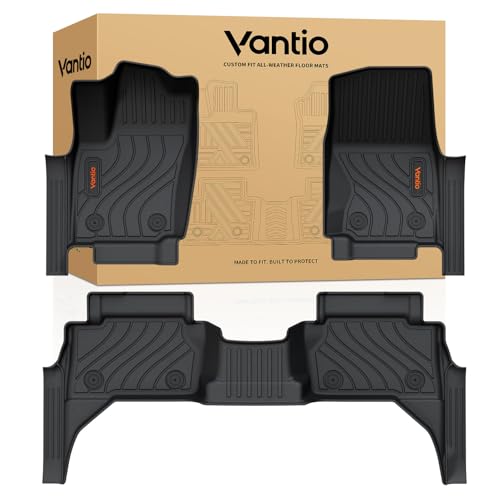Custom Floor Mats for Toyota Tacoma TRD/SR/SR5/Limited 2024 2025 2026 Double Cab Auto Tran(Not fit Hybrid) 4th Gen Anti-Slip Durable Full Coverage All Weather TPE Car Liners with Door Sill Guards