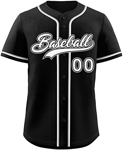 Custom Baseball Button Down Jersey Hip Hop Shirts