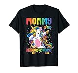 Mommy of the Birthday Princess Girl Tee Dabbing Unicorn Mom T-Shirt