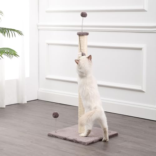 Rascador Pilar para Gato con Juguetes y Sisal 38 pulgadas miniatura 6