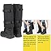 QOGIR Snake Gaiters for Hunting: Durable Snake Guards, Snake Gaiter Leggings for Men & Women, Snake Bite Protection for Lower Legs, Snake Proof Gaiters with Adjustable Size(Black)