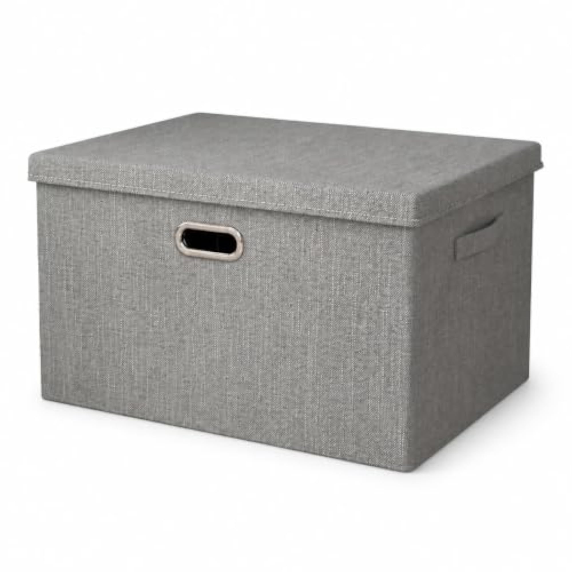 Linen Cotton Storage Box for Clothes, Foldable Organizer