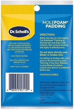 Dr. Scholl's Molefoam Padding 2 Each (Pack of 5)