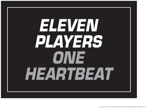 Eleven Players One Heartbeat 18" X 24" Poster