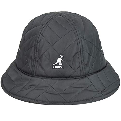 Kangol Quilted Casual Hut Glockenhut Stoffhut Stepphut Damen - mit Futter Winter Herbst-Winter - M (56-57 cm) schwarz