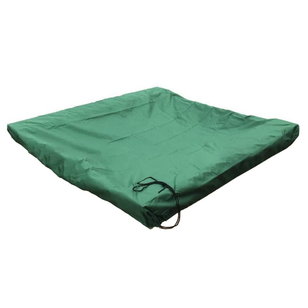 Sandpit Cover Waterproof Dustproof Uv Protection Pool Sheet Sandpit Canopy Green 120x120cm