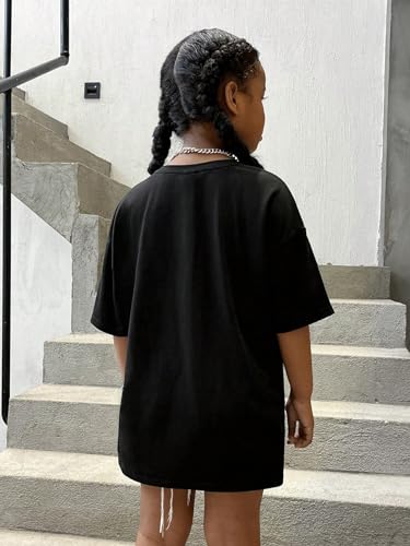 Floerns Girl's Cartoon Graphic Print Half Sleeve Crewneck Casual Tee Shirt2