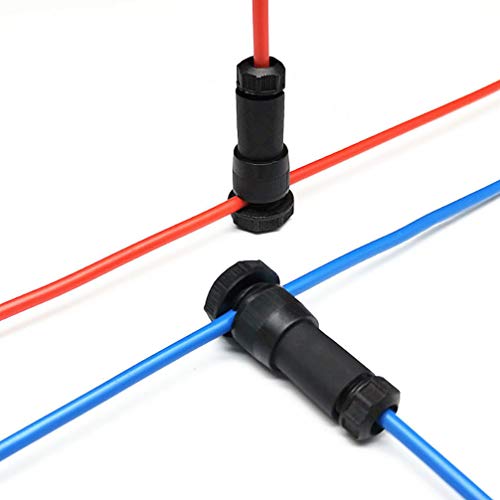Mobestech Conector de Fio de Baixa Tensão 18Pcs Conector de Nylon Impermeável para Iluminação de Pai