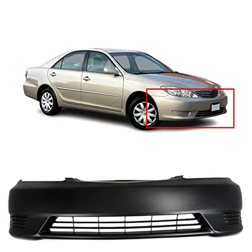 FitParts Compatible with Front Bumper Cover Fascia 2005-2006 Toyota Camry Base LE XLE Sedan 05-06. New Primed Without Sensor Holes. Without Fog Light Holes. TO1000284 5211906909