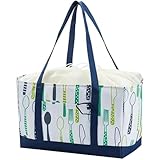 [LuminaireLife] 保冷・保温機能付きエコバッグ 大容量 レジかごサイズ 折りたたみ式 ショッピング用 (B)