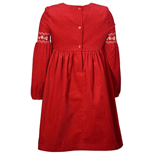 Bonnie Jean Girl's Thanksgiving Dress - Corduroy Harvest Dress for Baby Toddler and Little Girls4