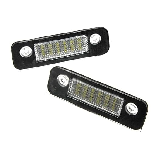 Heartwarming Shop 2pcs inget fel LED Bilnummer Licensplatta Ljuslampa 1332916 Fit for Ford Fiesta Fusion Fit for Mondeo Mk2