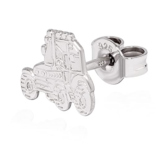 Pendientes de plata de ley 925 para hombre NKlaus tipo joyería temática masculina de plata