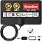 2025 Upgraded TV Aerial, Digital TV Aerial Indoor for Freeview TV, Amplified Indoor TV Aeral with Booster 250+ Long Range Reception (Matt Black)