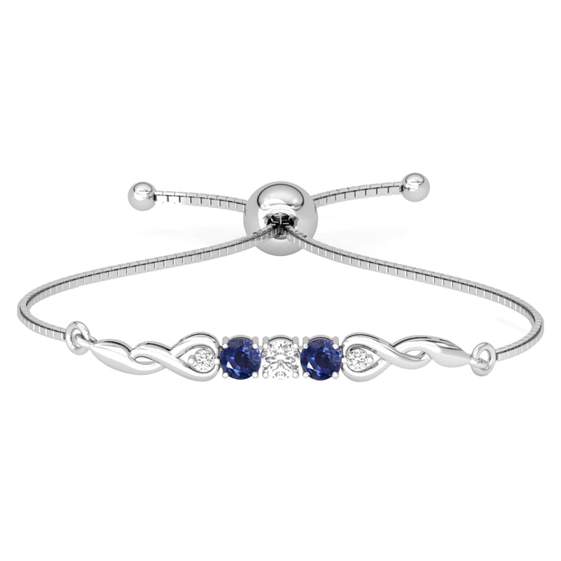 Clara 925 Pure Silver Classic Hand Bracelet | Adjustable, Anti Tarnish, Swiss Zirconia | Gift for Women and Girls (B0CSPKPVFM) Amazon Price History, Amazon Price Tracker