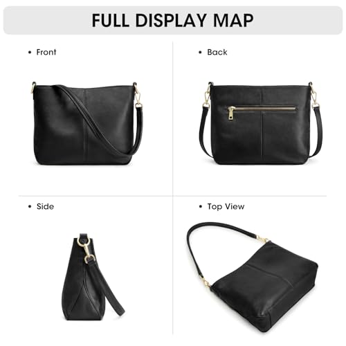 Image of Kattee Leather Crossbody Bags for Women, Crossbody Purses for Women, Women's Handbags Hobo Bag with Adjustable Strap