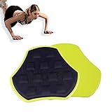 【EQUIPO DE EJERCICIO ABDOMINAL GENUINO ECOLÓGICO Y EXCELENTE】 La superficie de los deslizadores de ejercicio de doble cara es muy lisa, lo que se puede usar en toda superficie, especialmente en alfombras o pisos duros. El material de los discos deslizantes es genuinamente ecológico.