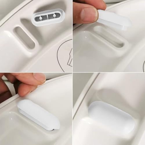 12 Stück Wc Sitz Puffer, Wc Deckel Stopper, Wc Sitz Ersatzteile, Brille Dämpfer, für Toilettensitz,Für Zuhause Büro Hotel(8 Sitzkissen + 4 Bezugskissen))