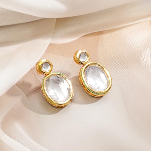 Image of Rubans Kundan Necklace Set Traditional Jewellery Gift for Women & Girls