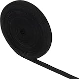 Black Elastic, Elastic Band for Sewing Clothes 11 Yard Wide Elastic 1/2 Inch Flat Cord for Sewing Waistband Pants Crafts Waist Masks Braided Stretch Strap - Image 1