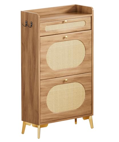 YORBAY Zapatero 2 Puertas Abatibles y Cajón